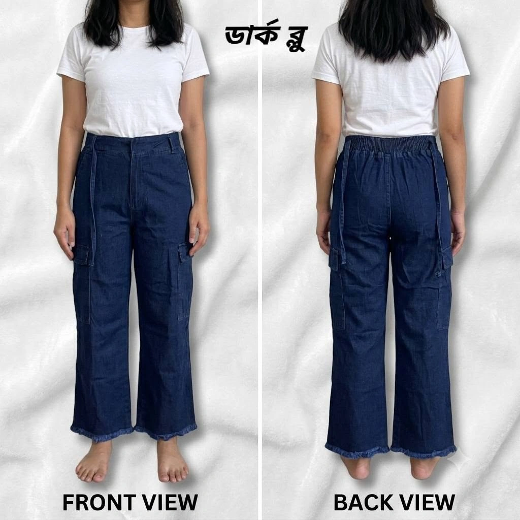 Women's Stylish Comfortable Cargo Jeans Pant