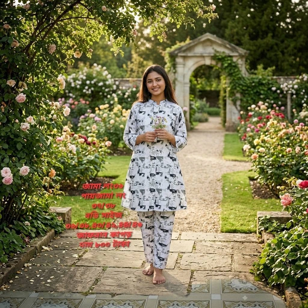 Exclusive Jafran Fabric Digital Print Two Piece Set