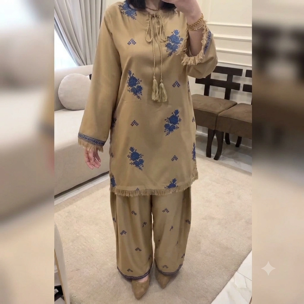 Exclusive Pakistani Screen Print Two Piece Set