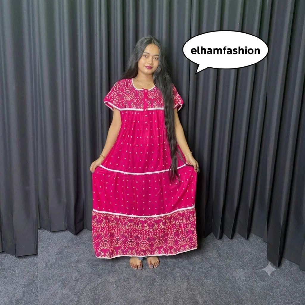 Rani Pink 100% Pure Cotton Casual & Maternity Maxi Dress - MAXI 005