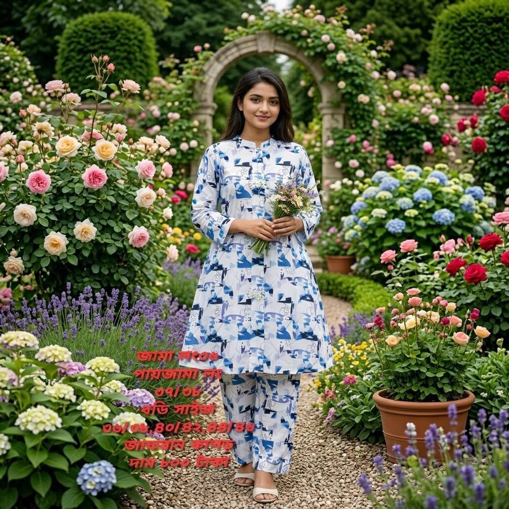 Exclusive Jafran Fabric Digital Print Two Piece Set